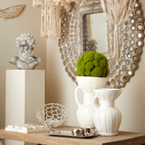 Moss Sphere Sculpture, Cyan Design 2608