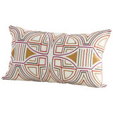 Pillow Cover - 14 x 24 Multi Colored 14"H Orange Base