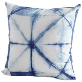 Pillow Cover - 18 x 18 Blue, White 18"H