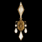 Encased Gems Wall Sconce, 1-Light, Gold Leaf, Clear Crystal Gems, 29"H (728850-3ST 98FW)