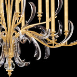 Beveled Arcs Chandelier, Round, 16-Light, Gold Leaf, 58"W (739640-SF3 NJ1M)