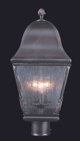 Coeur de Lion Outdoor Post Mount, 3-Light, Siena Bronze, 20.5"H (9591 SBR V6CW)