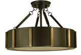 Pantheon Flush Mount, 4-Light, Bronze, 16"W (4592 MB/AB 9Q66Z)
