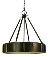 Pantheon Pendant, 4-Light, Brushed Nickel with Polished Nickel, 25"H (4594 BN/PN 9Q671)
