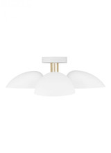 Jane Flush Mount, 3-Light, Matte White, 24"W (EF1023MWT 706U0L0)