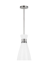 Heath Mini Pendant, 1-Light, Polished Nickel, 8.13"W (EP1221MWTPN 706U2KH)