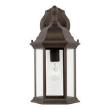 Medium 1-Light Downlight Outdoor Wall Lantern, Generation Lighting - Seagull 8938751-71 A50ZV