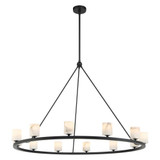 Crystorama Aragon 12 Light Matte Black Chandelier, Crystorama ARA-10266-MK-ST 2NYAN 