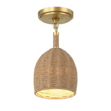 Crystorama Jace 1 Light Soft Gold Semi Flush, Crystorama JAC-10502-SG_CEILING 2NYCD 