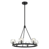 Crystorama Aragon 6 Light Matte Black Chandelier, Crystorama ARA-10264-MK 2NYAH 
