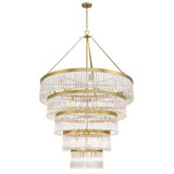 Crystorama Emory 30 Light Modern Gold Chandelier, Crystorama EMO-5430-MG 2NYAV 