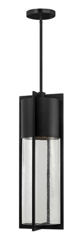 Shelter Hanging Lantern, 1-Light, Black, 24.5"H (1328BK D2AY)
