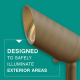 Hardy Island Landscape Spot Light, 1-Light, Matte Bronze, 5.75"W (1536MZ D48U)