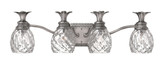 Plantation Bath Vanity Light, 4-Light, Polished Antique Nickel, 29"W (5314PL D0D0)
