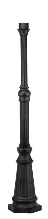 Post Surface Mount Base, Cast Aluminum, Black, 78"H (6638BK D2A7)