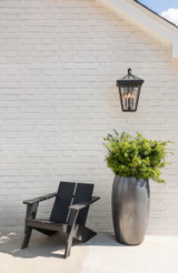 Alford Place Outdoor Wall Lantern, 3-Light, Museum Black, 20.5"H (2565MB-LL YE76)