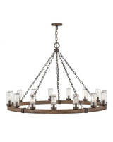 Sawyer Outdoor Chandelier, 15-Light, Sequoia, 46"W (29209SQ-LL YJ41)