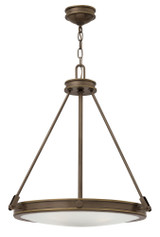 Collier Pendant, 4-Light, Light Oiled Bronze, 21.5"W (3384LZ VDGQ)