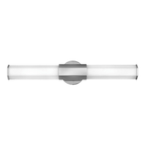 Facet Bath Vanity Light, 1-Light, LED, Polished Nickel, 26"W, Hinkley (51152PN YG65)