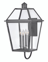 Nouvelle Outdoor Wall Mount Lantern, 4-Light, Blackened Brass, 30.5"H (2775BLB 9M3W7)