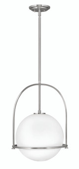 Somerset Pendant, 1-Light, Brushed Nickel, 15.5"W (3405BN 9M3X0)