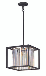 Giada Down Mini Pendant, 1-Light, Black, 10"H (4554BK 9M4WT)