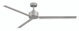 Indy Ceiling Fan, 3-Blade, Brushed Nickel, Brushed Nickel Blades, 72"W (900972FBN-NWA 9M5WP)