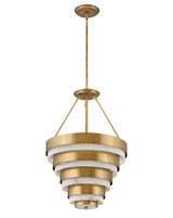 Echelon Down Chandelier, 4-Light, Light Brass, 18"W (30184HB 9Q1MT)