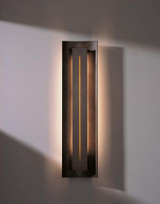 Gallery Wall Sconce, 3-Light, Black, Amber Glass, 27.25"H (217635-SKT-10-FF0205 L4HX5)
