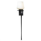 Antasia Right Wall Sconce, 1-Light, Dark Smoke, Opal Glass, 26.75"H (204710-SKT-RGT-07-GG0236 WT114)