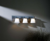 Wren Bath Vanity, 3-Light, Bronze, Opal Glass, 24"W (206603-SKT-05-GG0242 WVZT2)