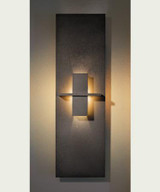 Aperture Wall Sconce, 1-Light, Dark Smoke, Topaz Glass, 21.5"H (217520-SKT-07-ZB0273 WW2NH)