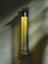 Airis Outdoor Wall Sconce, 1-Light, Dark Sky Compliant, Coastal Natural Iron, Seeded Clear Glass, 33"H (307930-SKT-20-II0241 X50TH)