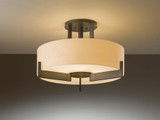Axis Semi-Flush Mount, 3-Light, Bronze, Opal Glass, 19.3"W (126403-SKT-05-GG0216 16L5RJ)