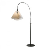Mobius Arc Floor Lamp, 1-Light, Dark Smoke, Spun Frost Shade, 66.3"H (234505-SKT-07-SH1992 16L6RP)