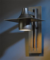 Hood Outdoor Wall Sconce, 1-Light, Dark Sky Compliant, Coastal Natural Iron, 16"H (306567-SKT-20 2DCQKF)