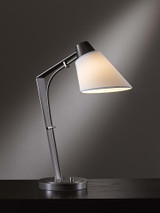 Reach Table Lamp, 1-Light, Black, Natural Anna Shade, 21.9"H (272860-SKT-10-SF0700 3KLERH)