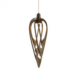 Amulet Mini-Pendant, 1-Light, Standard Height, Bronze, 5.5"W (161170-SKT-STND-05 3W4T7H)