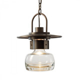 Mason Outdoor Pendant, 1-Light, Coastal Natural Iron, Clear Glass, 11.3"W (363005-SKT-20-ZM0447 3WAMT3)