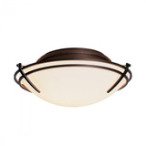 Presidio Tryne Semi-Flush Mount, 2-Light, Soft Gold, Opal Glass, 15.7"W (124402-SKT-84-GG0098 3WHZVA)