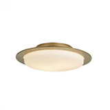 Oceanus Semi-Flush Mount, 2-Light, Vintage Platinum, Opal Glass, 16.5"W (126737-SKT-82-GG0097 3WLZMC)