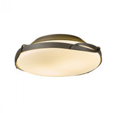 Flora Flush Mount, 2-Light, Soft Gold, Opal Glass, 13.9"W (126740-SKT-84-GG0097 3WM0HR)
