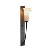 Banded Wall Sconce, 1-Light, Soft Gold, Opal Glass, 21"H (206251-SKT-84-GG0068 45VWCH)