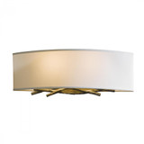 Brindille Wall Sconce, 2-Light, Vintage Platinum, Flax Shade, 6"H (207660-SKT-82-SE1692 45VZ8X)