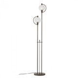 Pluto Floor Lamp, 2-Light, Soft Gold, Clear Glass, 68.1"H (242210-SKT-84-ZM0436 45YXZ9)