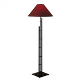 Metra Floor Lamp, 1-Light, Vintage Platinum, Natural Anna Shade, 57.2"H (248421-SKT-82-SF1955 45YYXX)