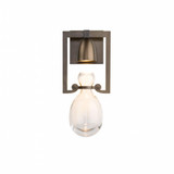 Apothecary Wall Sconce, 1-Light, Dark Smoke, Clear Glass, 14.25"H (203300-SKT-07-ZM0572 4624H2)