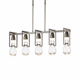 Apothecary Pendant, 5-Light, Standard Height, Black, Clear Glass, 8.4"W (137810-SKT-STND-10-ZM0572 4625JD)