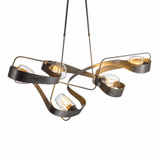Graffiti Pendant, 5-Light, Standard Height, Soft Gold, Clear Glass, 23.8"W (137820-SKT-STND-84-ZM0549 4RV7W5)