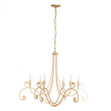 Bella Chandelier, 6-Light, Soft Gold, 32.9"W (105055-SKT-84 4RY7JY)